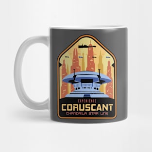 Coruscant - Chandrila Star Line Travel Poster T-Shirt Mug